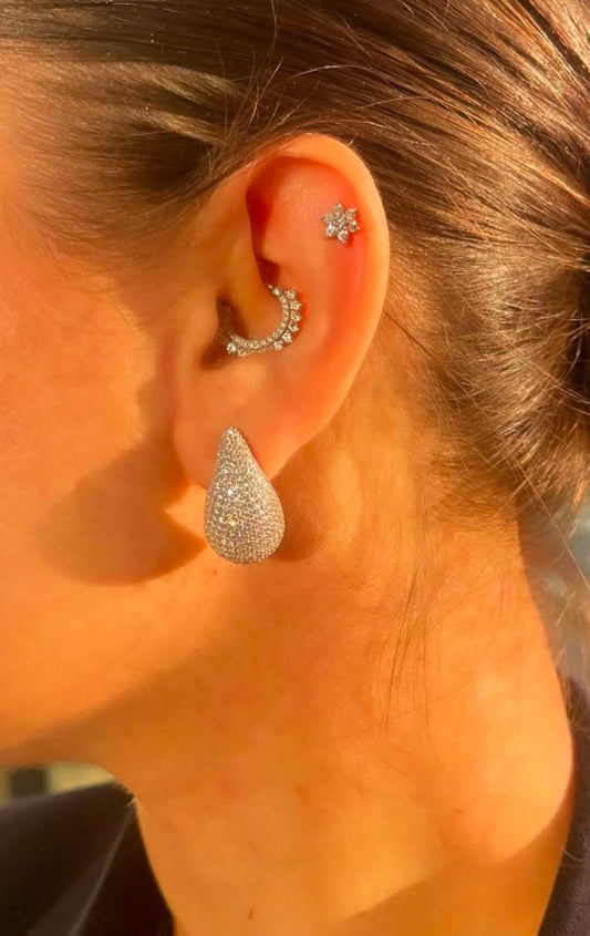 Orecchini Goccia pavé