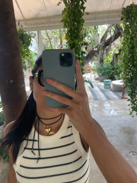 Collana laccio e charm