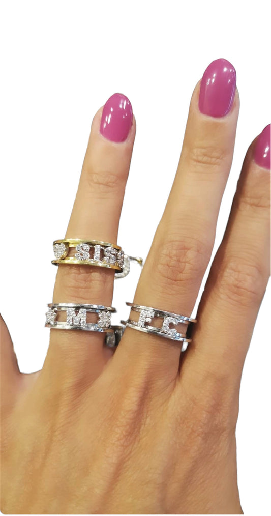 Anello versione acciaio con nome