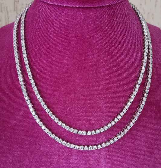 Collana Tennis in Argento 925 con Zirconi