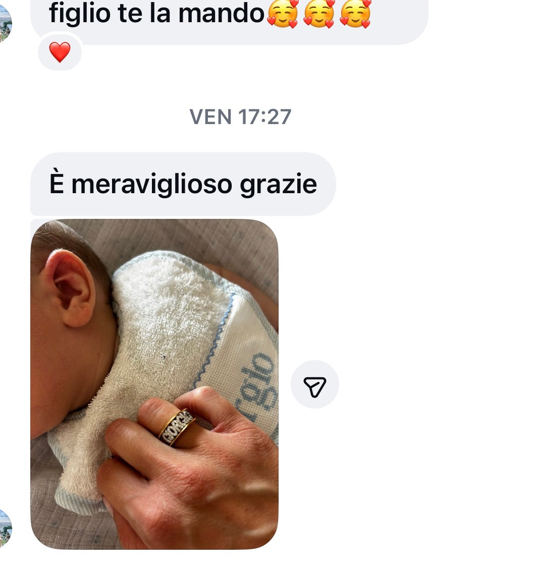 Anello personalizzato argento 925 con zirconi taglio brillante