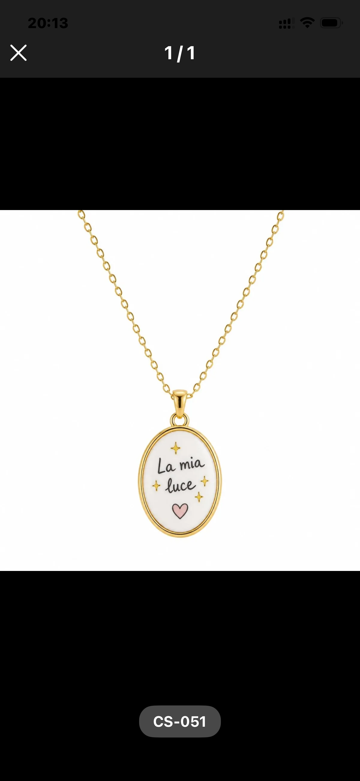 Collana charm la mia luce
