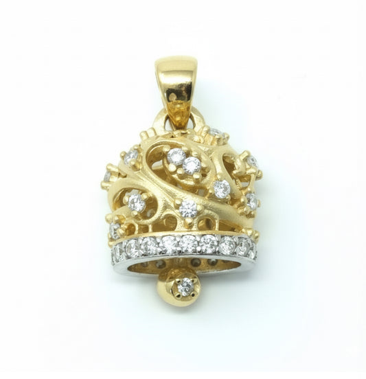 Campanella della fortuna con zirconi