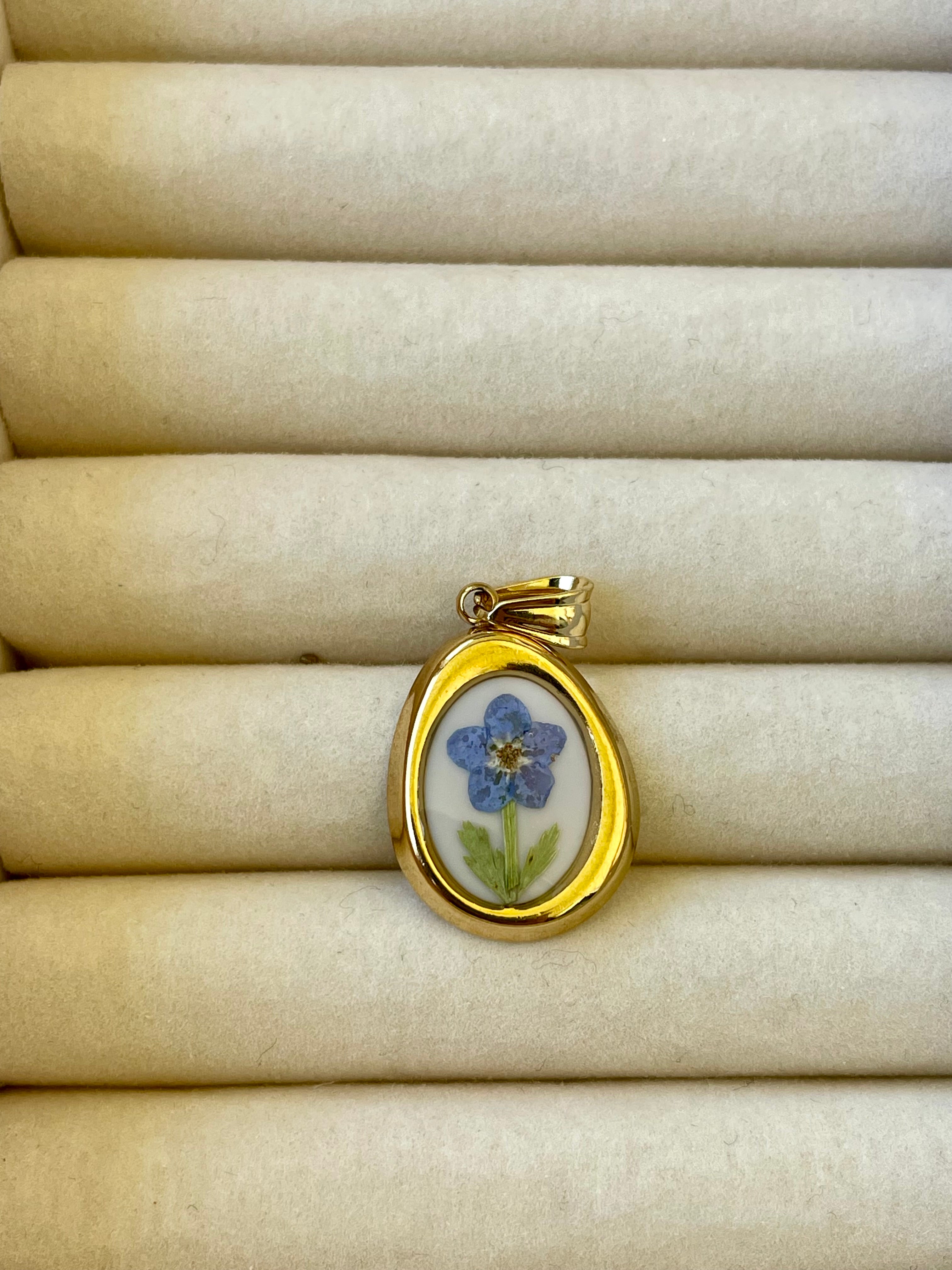 Real Flower Charm