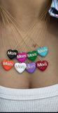 Collana Mom cuore smaltato