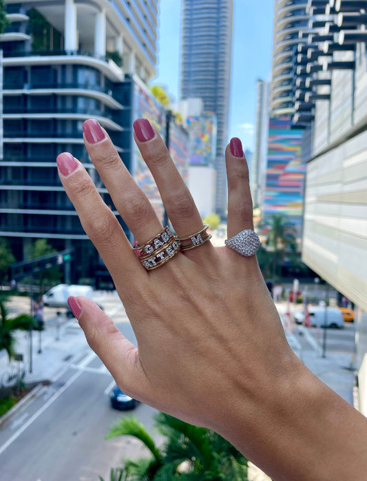 Anello versione acciaio con nome