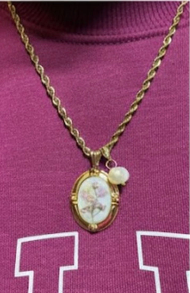 Real Flower Charm