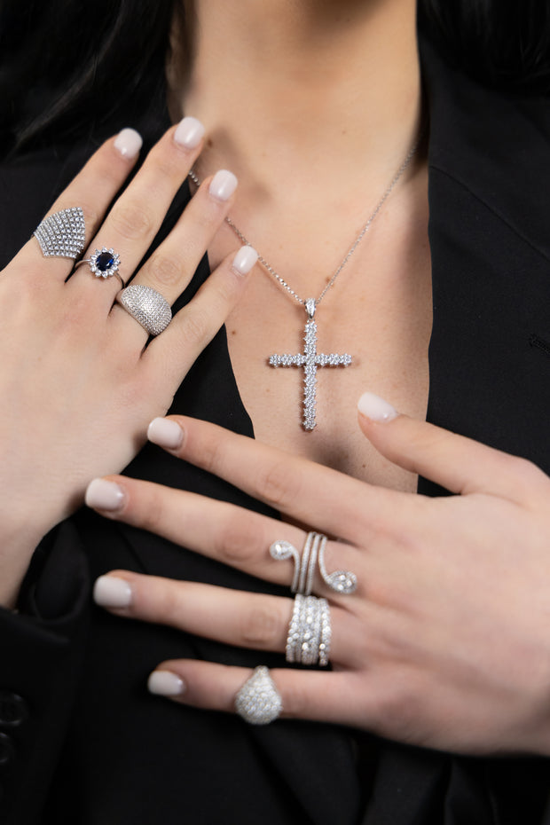 Collana Cross flower