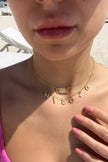Collana con lettere a ciondoli