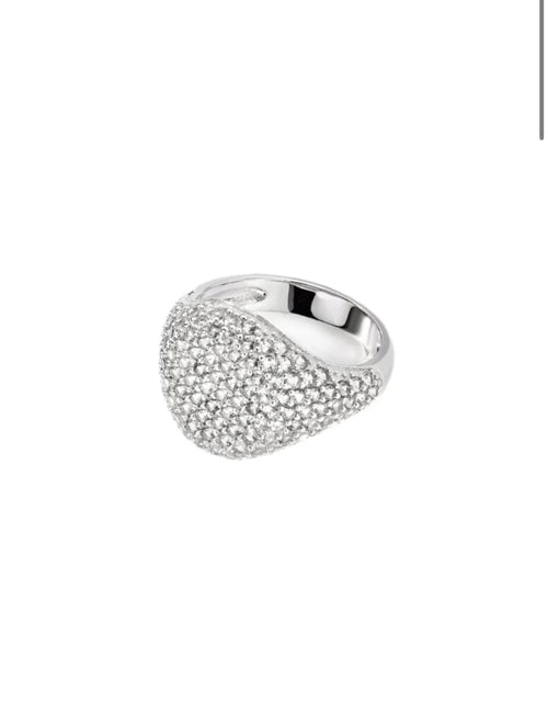 Anello chavalier super zirconato