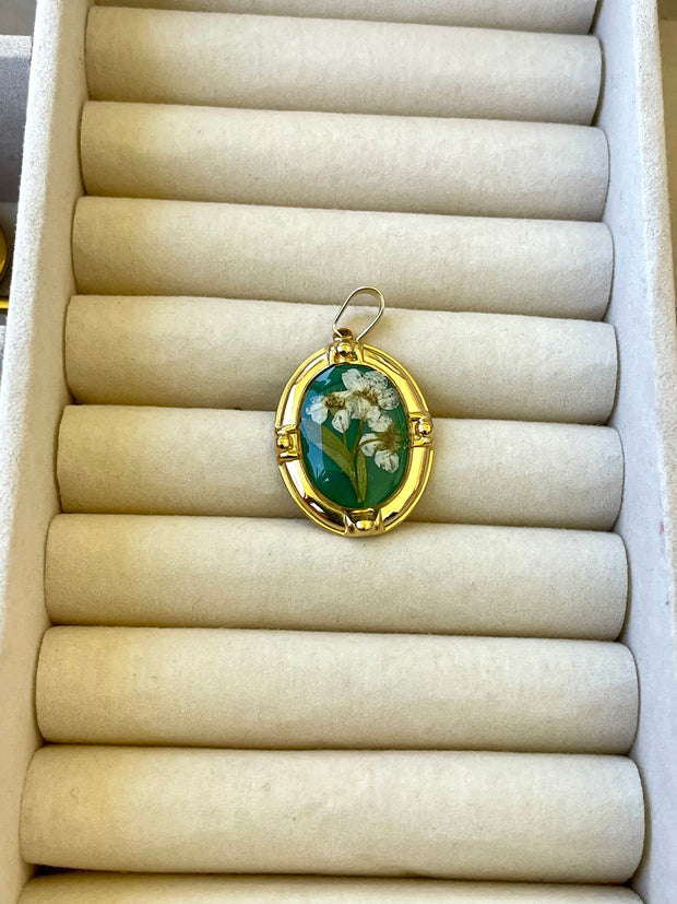 Real Flower Charm