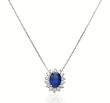 ✨ Collana “Kate” – Argento 925 con pietra centrale e zirconi ✨