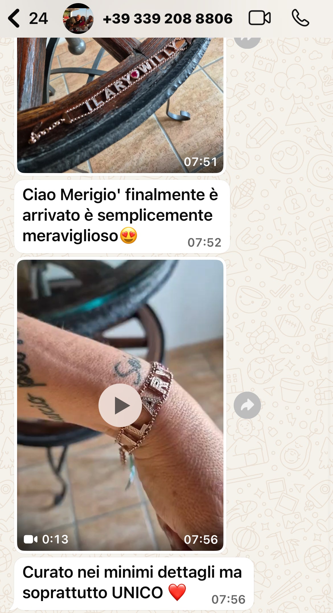 Bracciale morbido nome