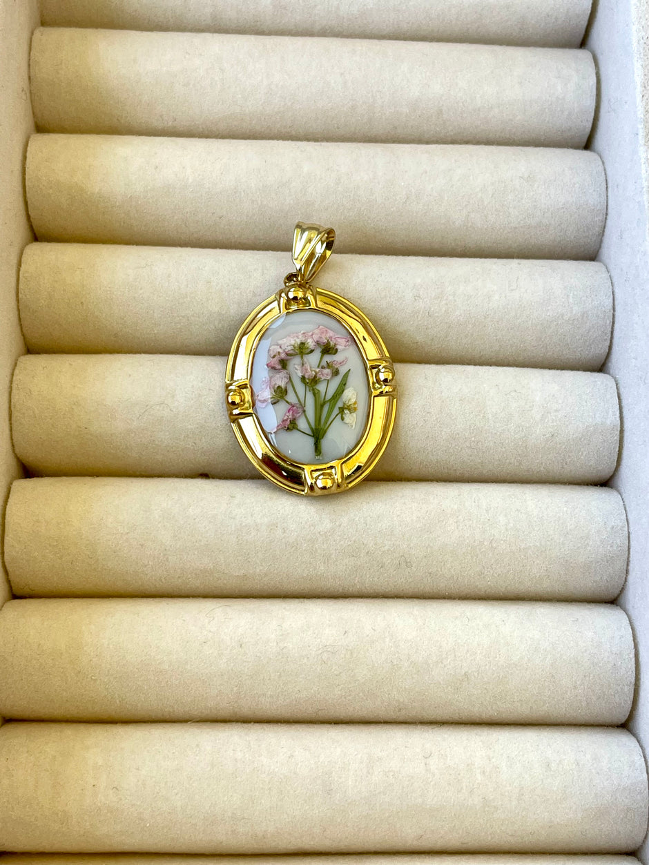 Real Flower Charm