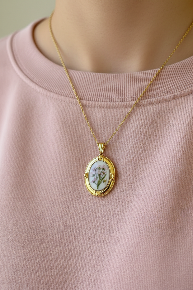 Real Flower Charm