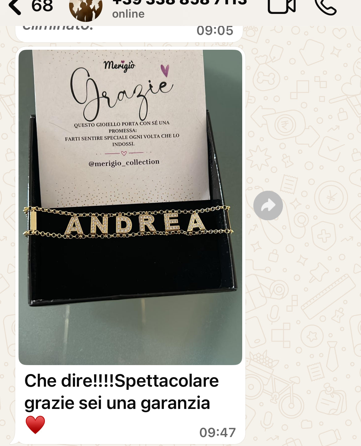 Bracciale morbido nome