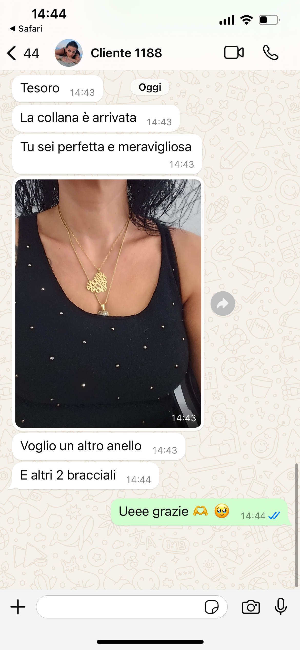 Collana cuore tre nomi