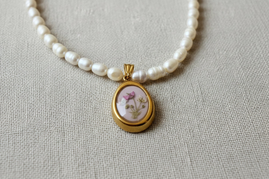 Real Flower Charm