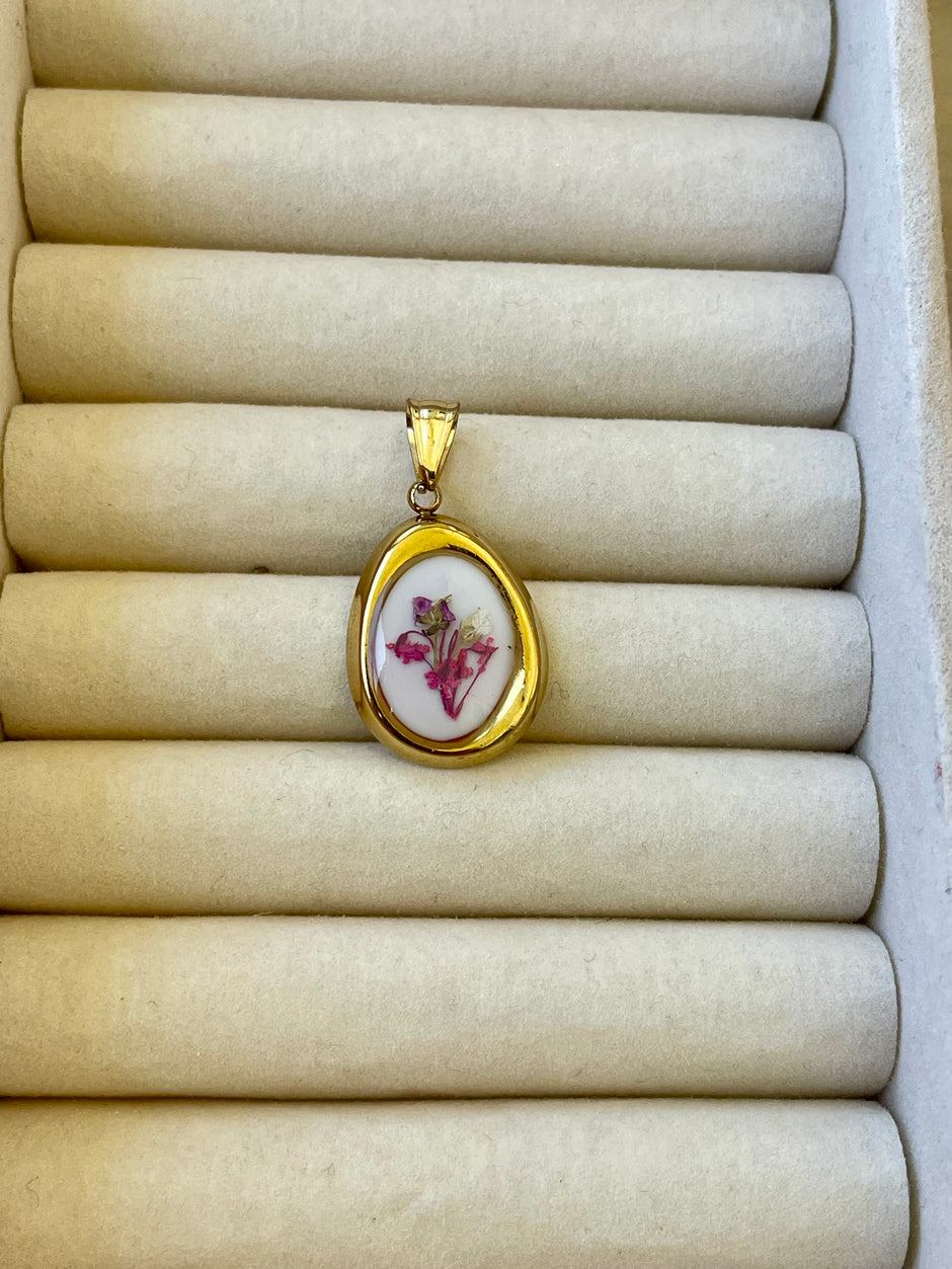 Real Flower Charm