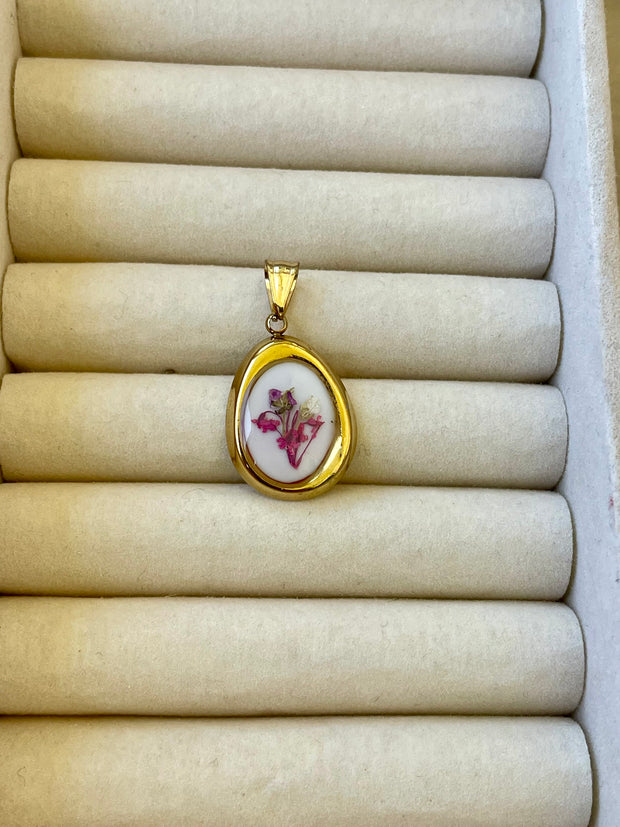 Real Flower Charm