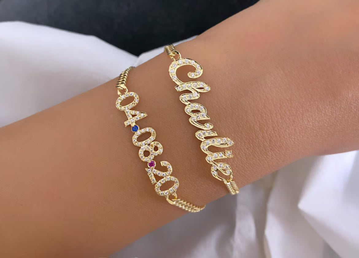 Bracciale personalizzato con data o nome