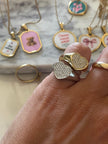 Anello cuore  in acciaio