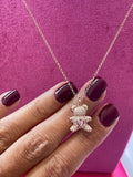 Collana piccolo Teddy con zirconi