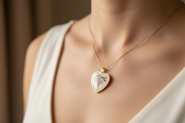 Real Flower Charm