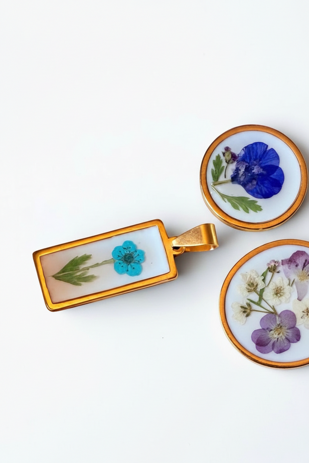 Real Flower Charm