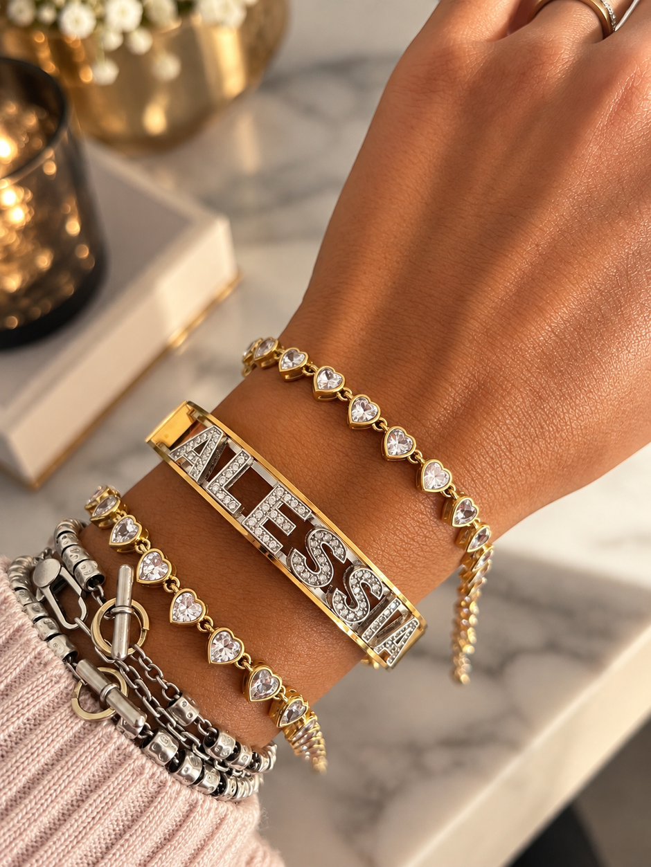 Bracciale cuori