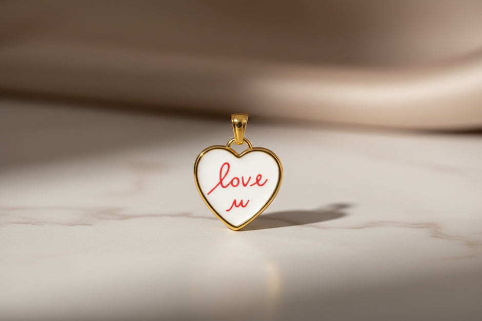 Collana con ciondolo love you