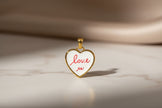 Collana con ciondolo love you