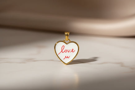 Collana con ciondolo love you