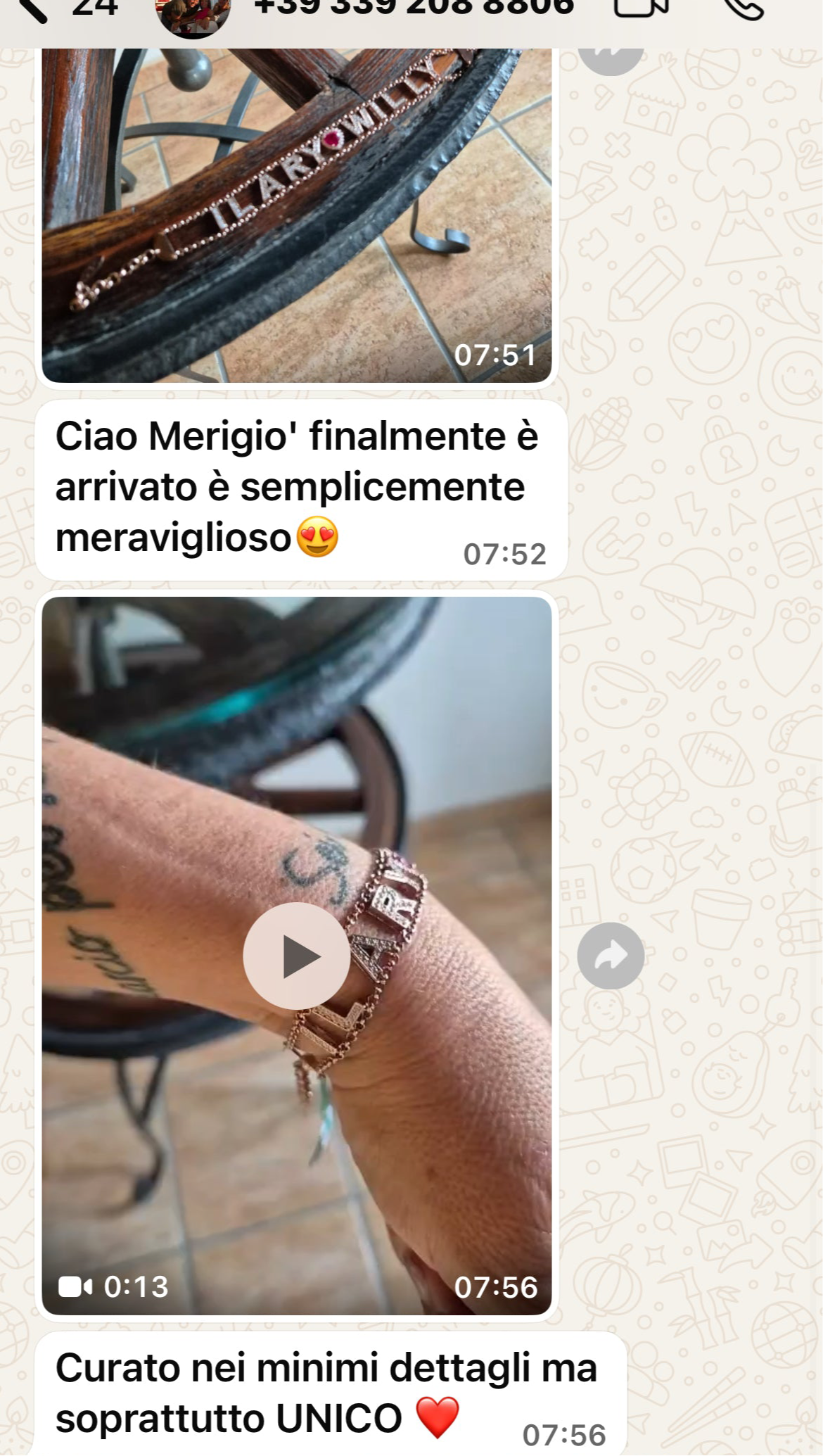 Bracciale morbido nome
