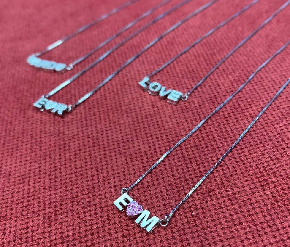 Collana argento 925 con tre elementi
