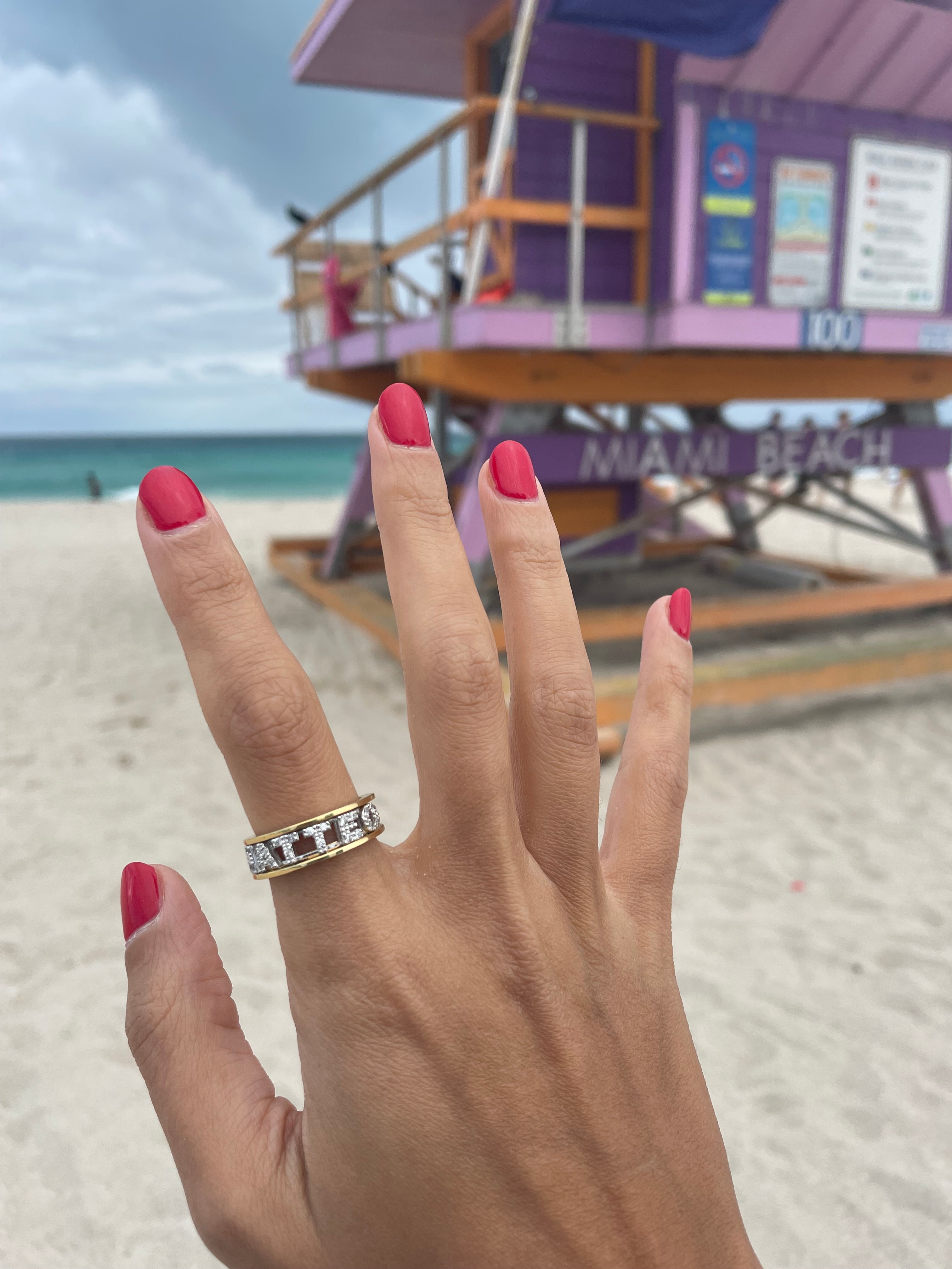 Anello versione acciaio con nome