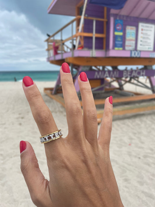 Anello versione acciaio con nome