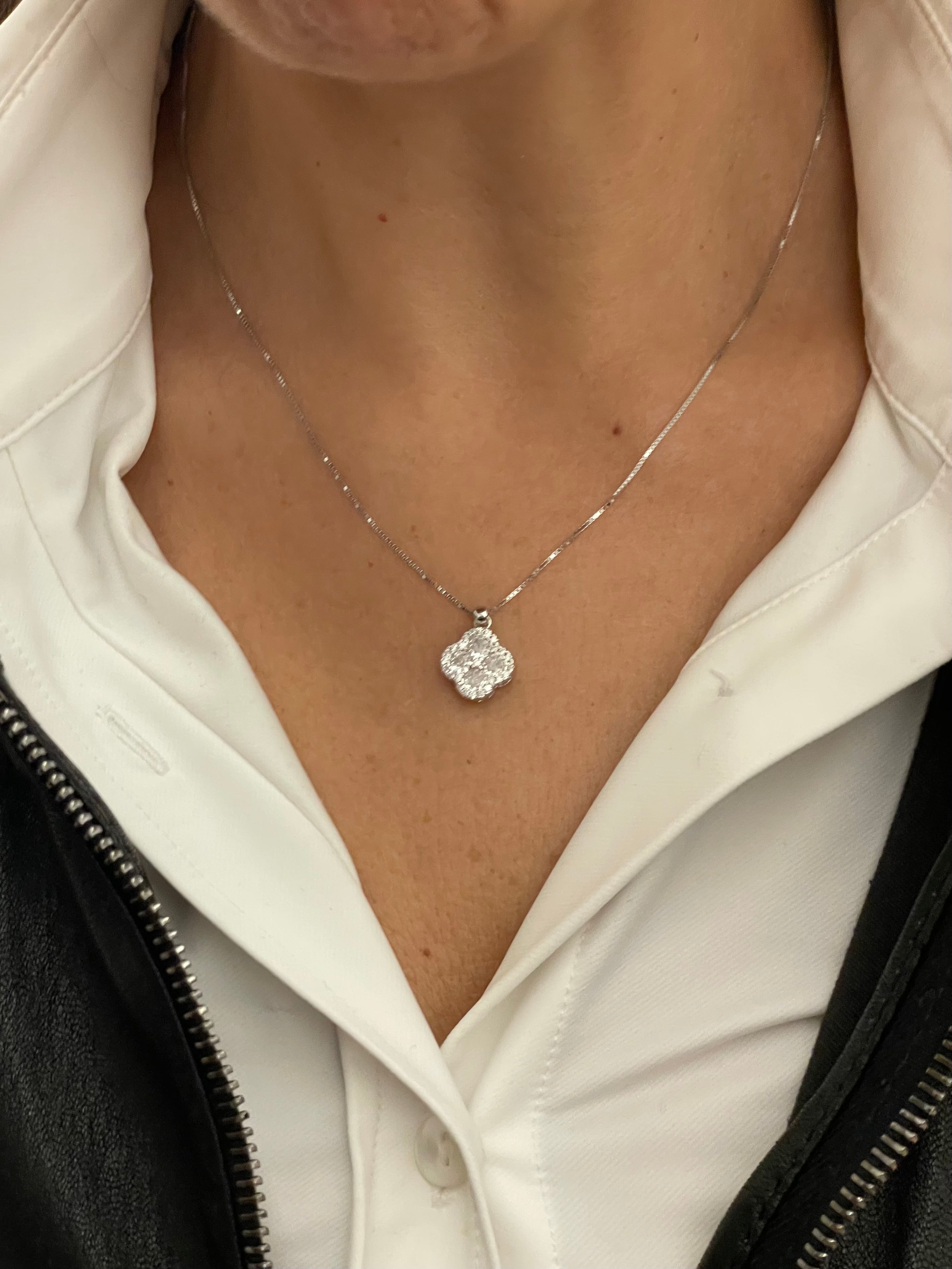 Collana quadrifoglio