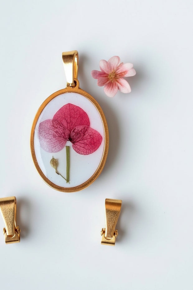 Real Flower Charm