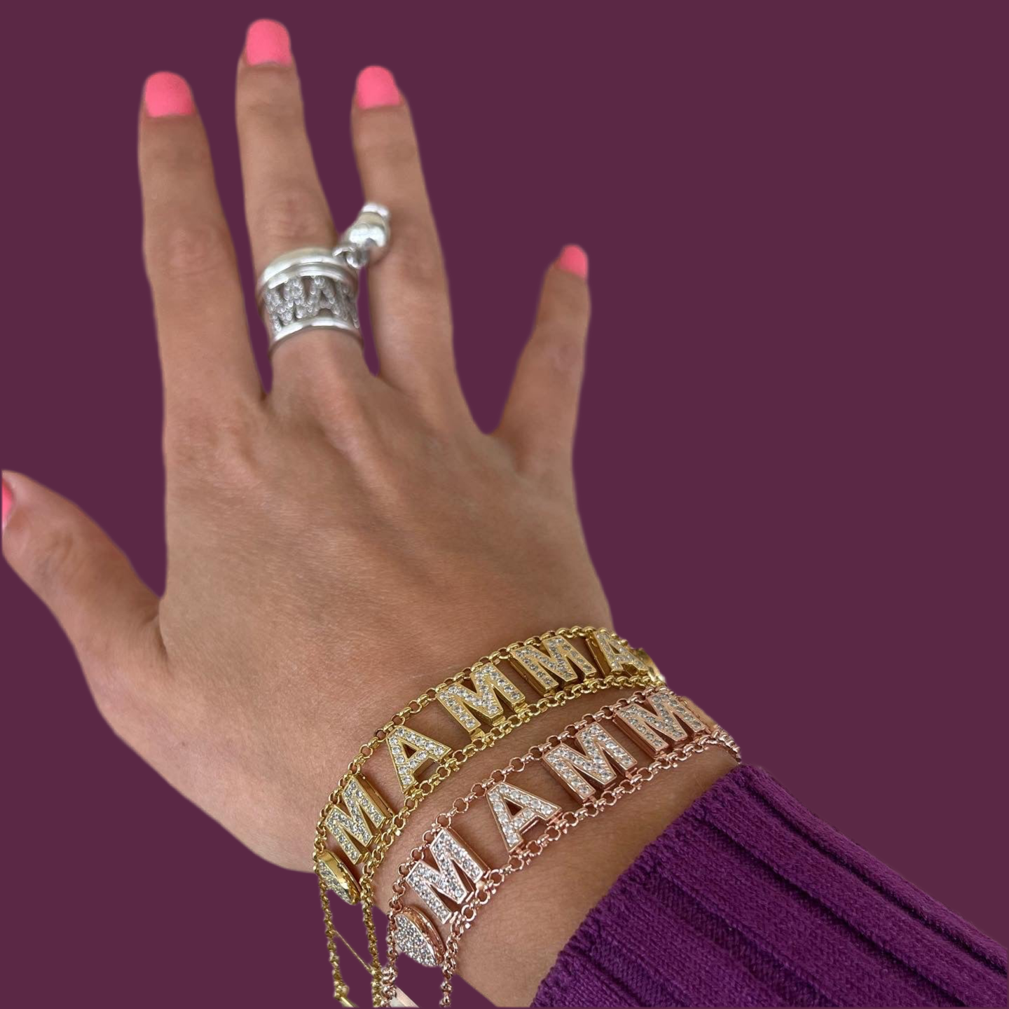 Bracciale morbido nome