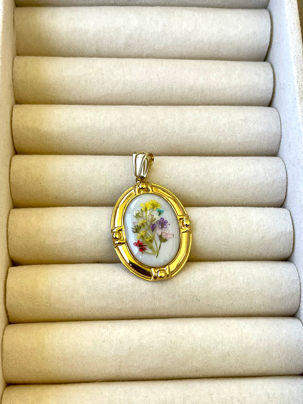 Real Flower Charm