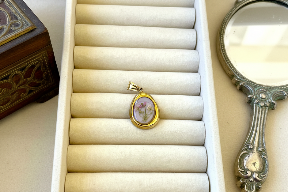 Real Flower Charm