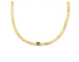 Collana piattina e cuore