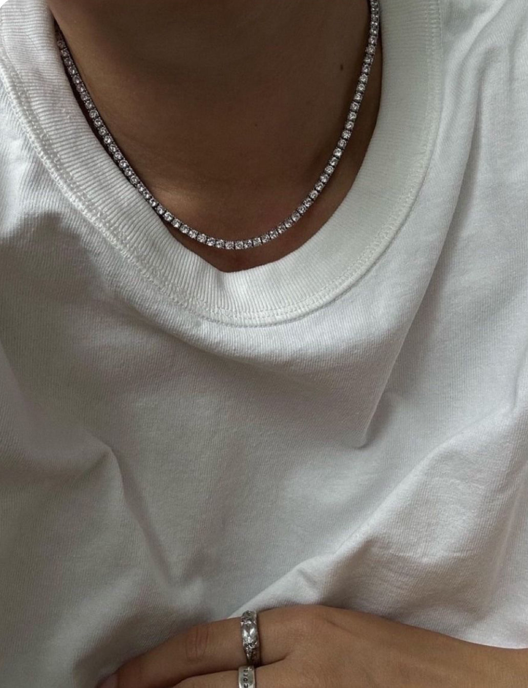 Collana Tennis in Argento 925 con Zirconi