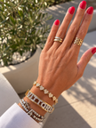 Bracciale cuori pavè