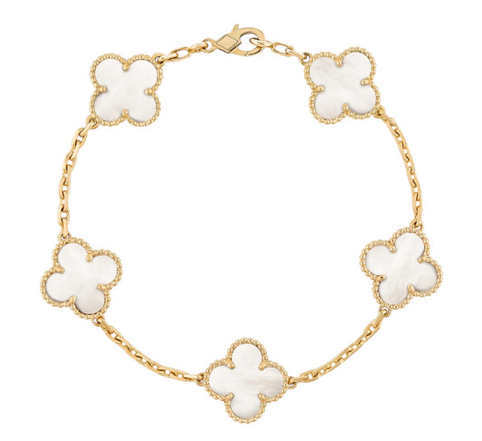Bracciale quadrifoglio