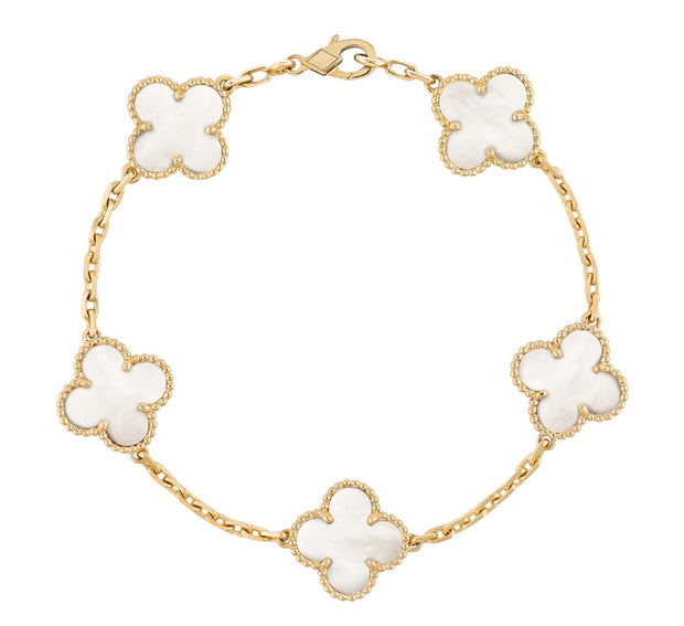 Bracciale quadrifoglio