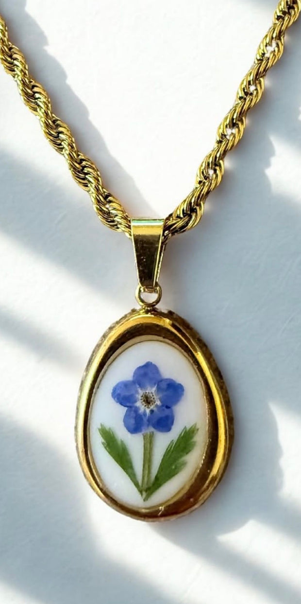 Real Flower Charm