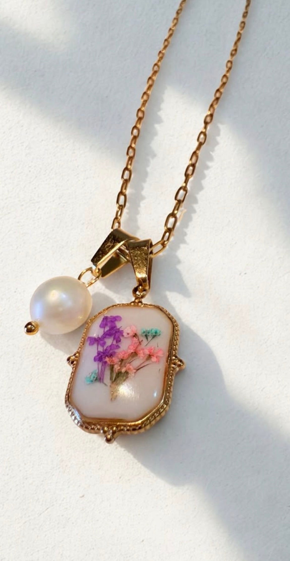 Real Flower Charm