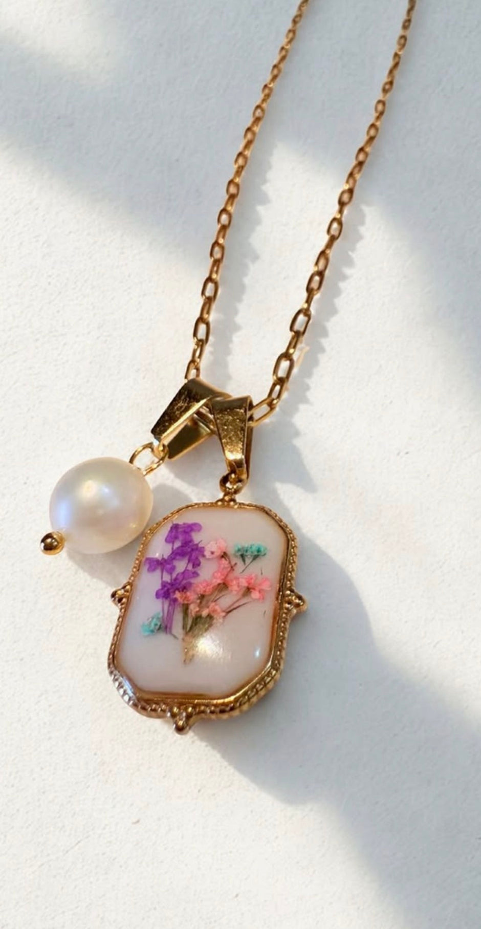 Real Flower Charm